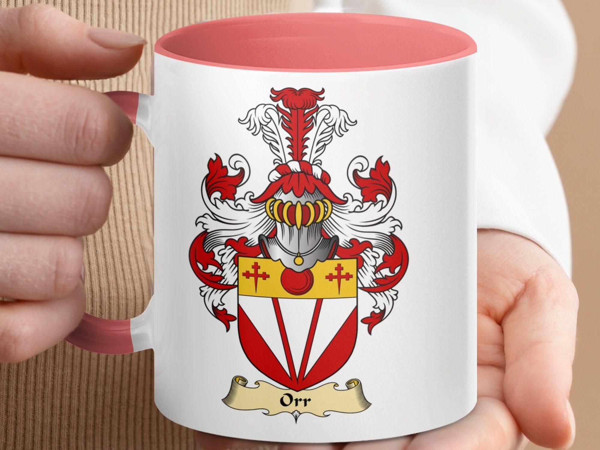 Distinguished Orr Coat of Arms Clan Surname Mug - Celtic Ancestry Gifts