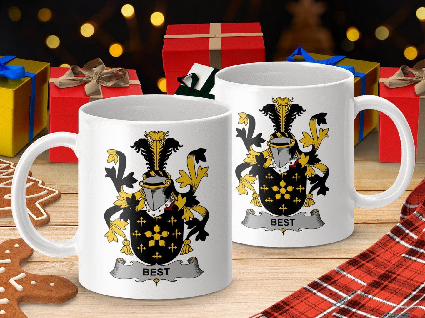 Physical Item 11oz / White Best Surname Irish Heraldry Ceramic Mug