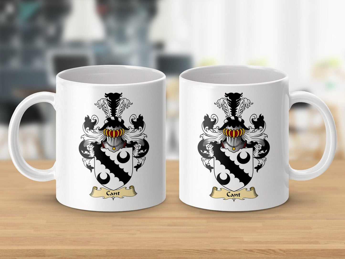 Physical Item 11oz / White Cant Clan Coat Of Arms Scottish Mug