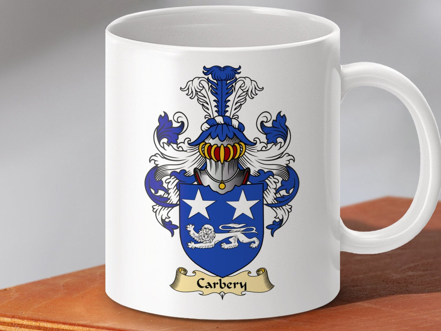 Physical Item 11oz / White Carbery Clan Coat of Arms Scottish Mug