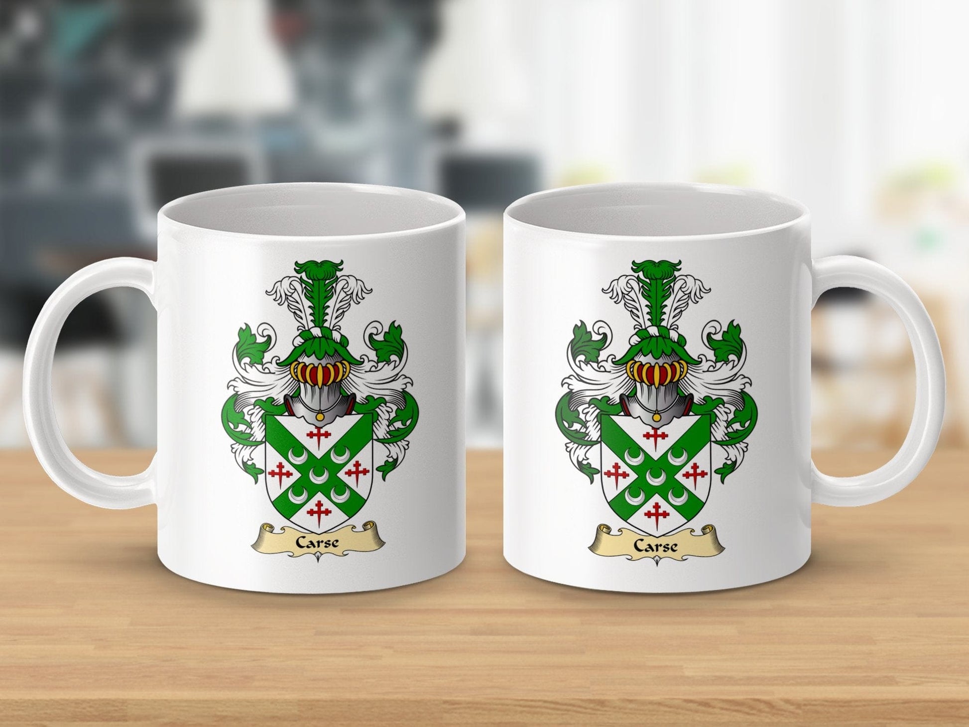 Physical Item 11oz / White Carse Clan Coat Of Arms Scottish Mug