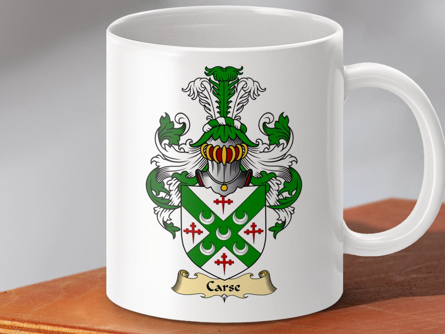 Physical Item 11oz / White Carse Clan Coat Of Arms Scottish Mug