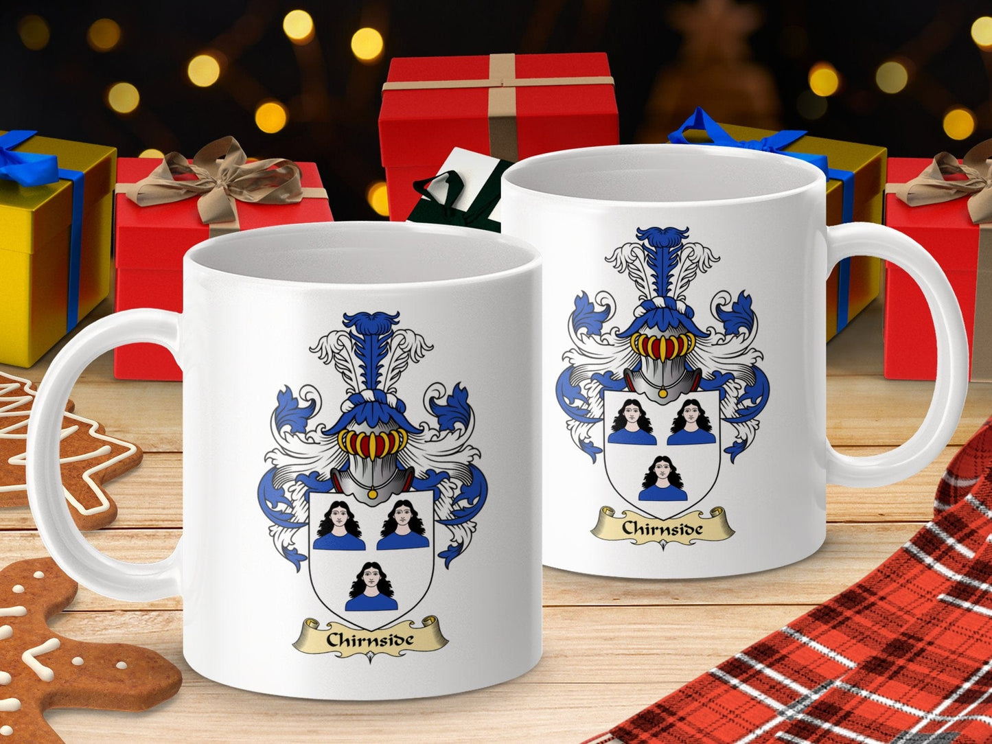 Physical Item 11oz / White Chirnside Clan Coat Of Arms Scottish Mug