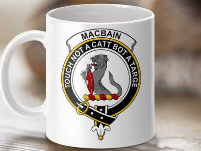 Physical Item 11oz / White Choose Any Scottish Clan Crest Mug