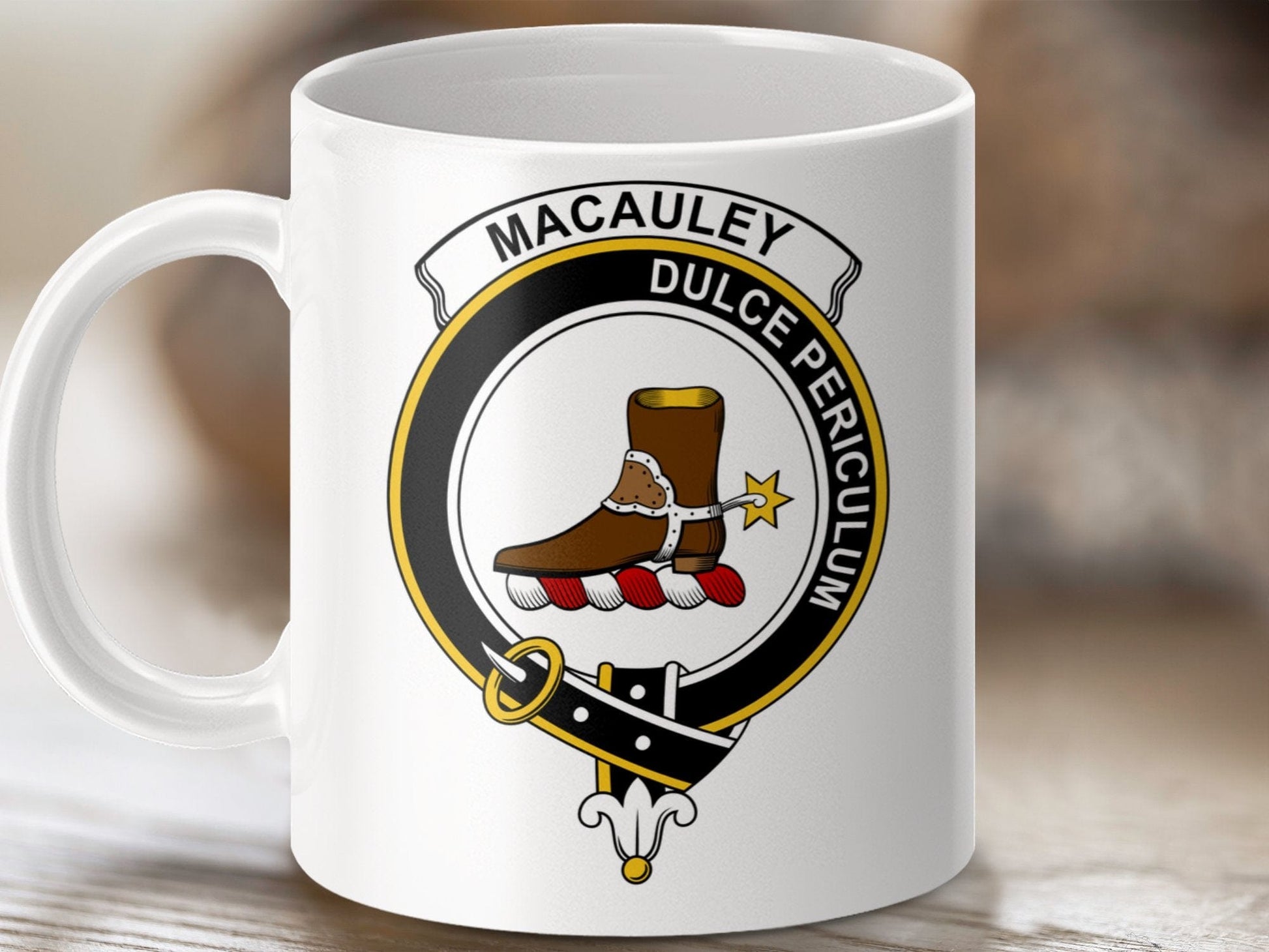 Physical Item 11oz / White Choose Any Scottish Clan Crest Mug