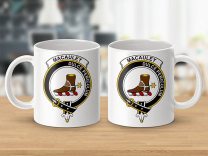 Physical Item 11oz / White Choose Any Scottish Clan Crest Mug