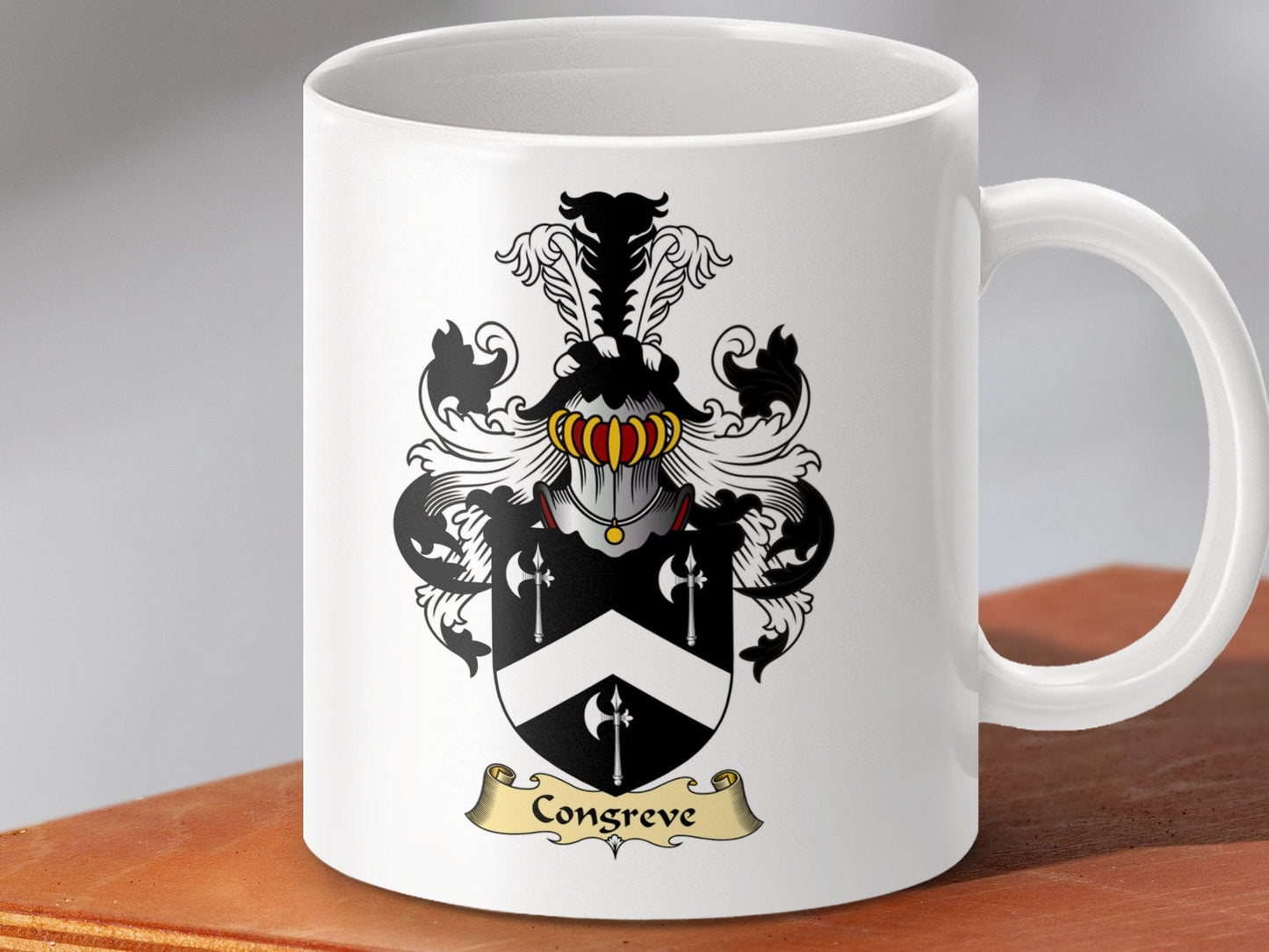 Physical Item 11oz / White Conserve Clan Coat of Arms Scottish Mug