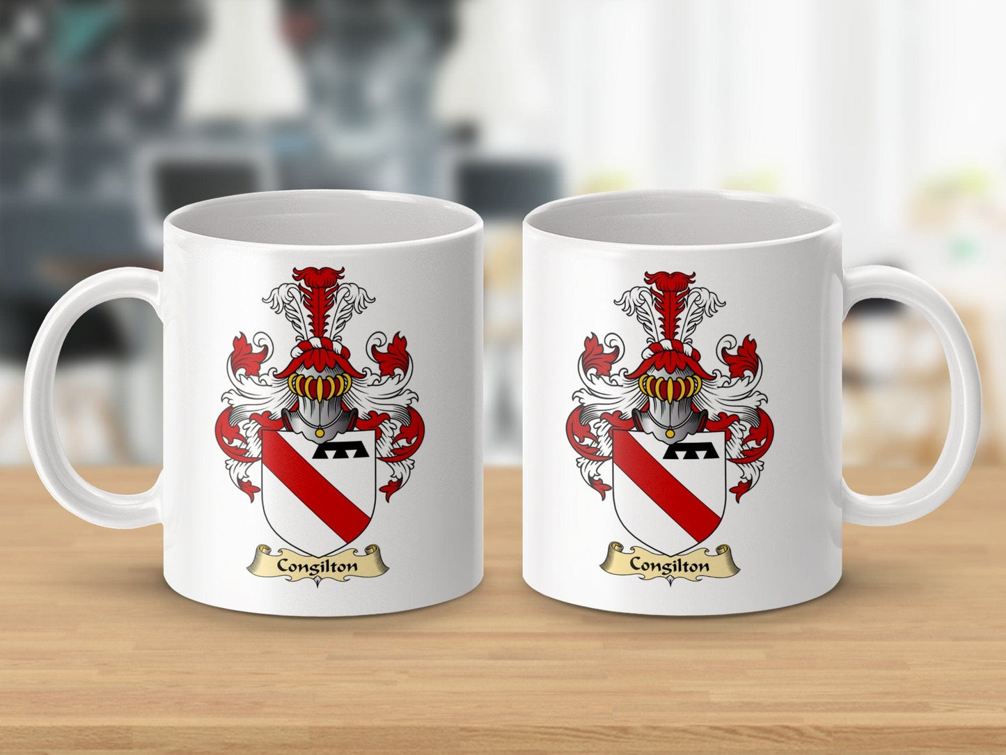 Physical Item 11oz / White Consilion Clan Coat Of Arms Scottish Mug