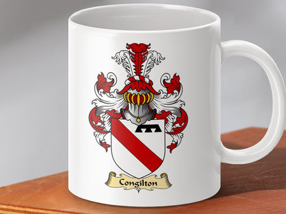 Physical Item 11oz / White Consilion Clan Coat Of Arms Scottish Mug