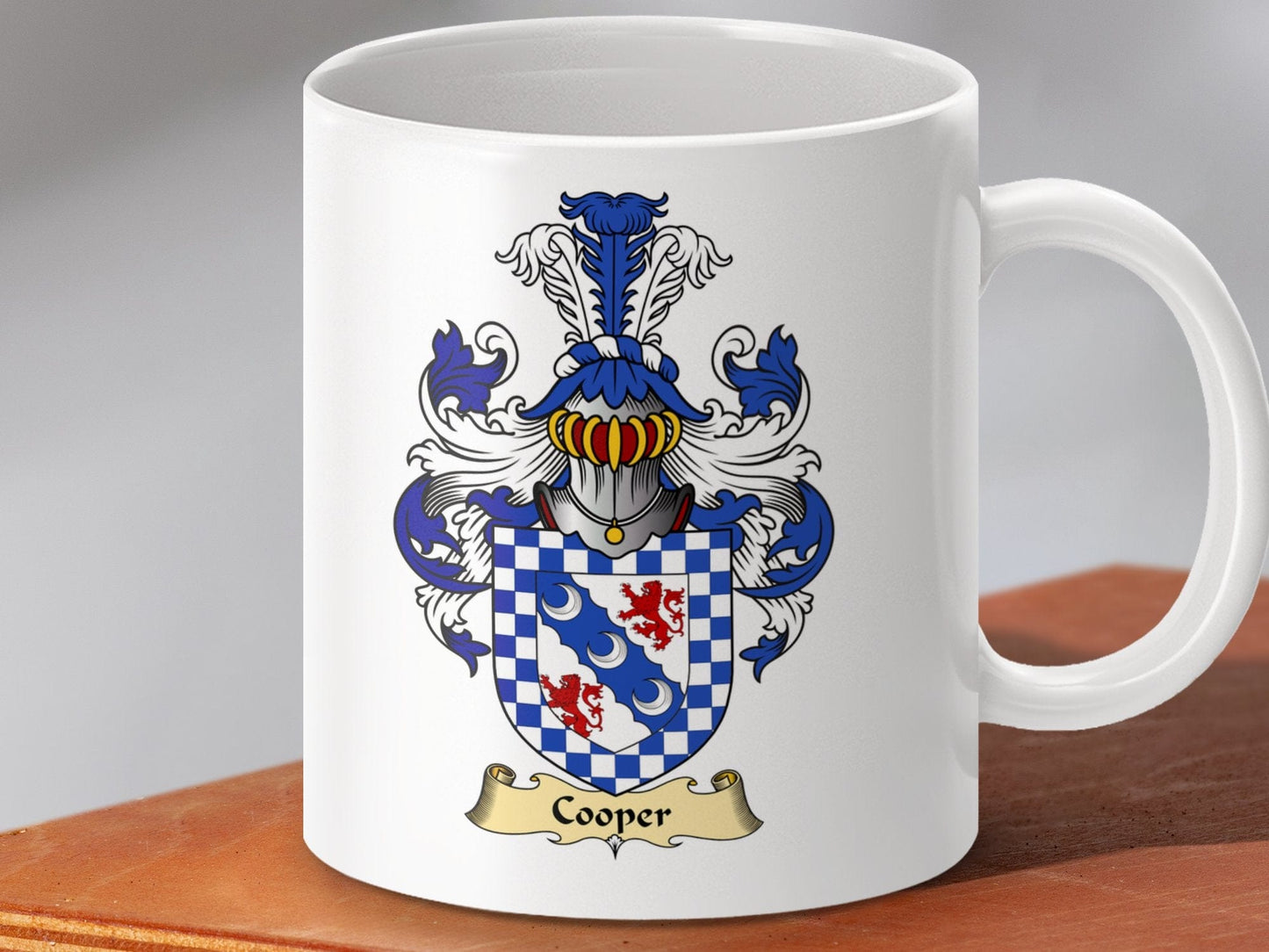 Physical Item 11oz / White Cooper Clan Coat Of Arms Family Legacy Scottish Mug