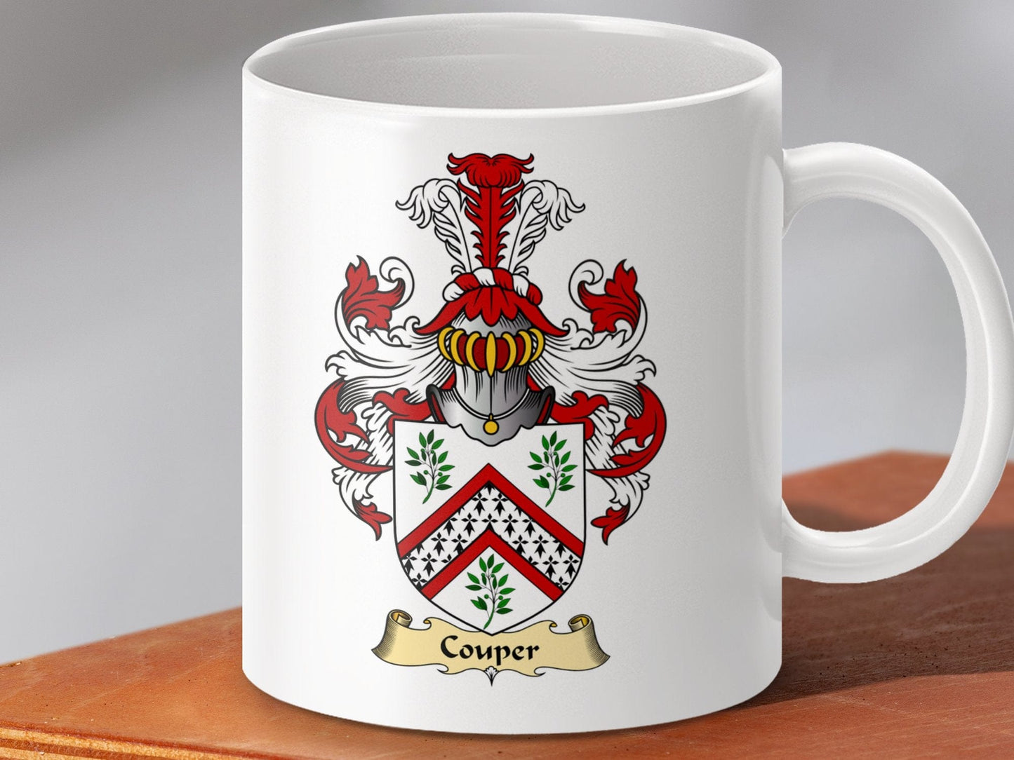 Physical Item 11oz / White Couper Clan Coat Of Arms Scottish Mug