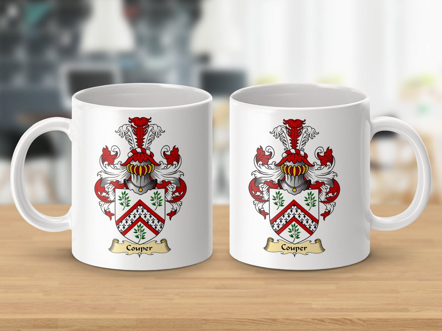 Physical Item 11oz / White Couper Clan Coat Of Arms Scottish Mug