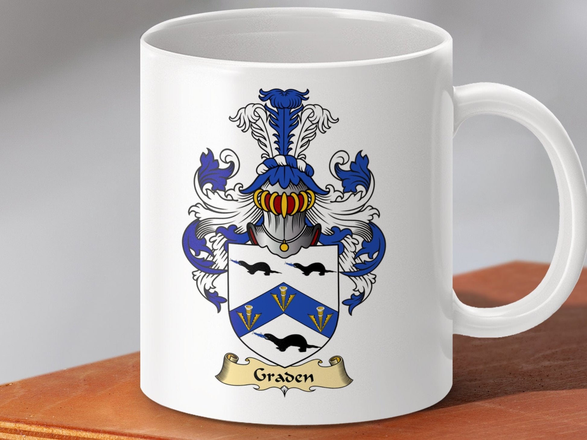 Physical Item 11oz / White Graden Clan Coat Of Arms Scottish Mug