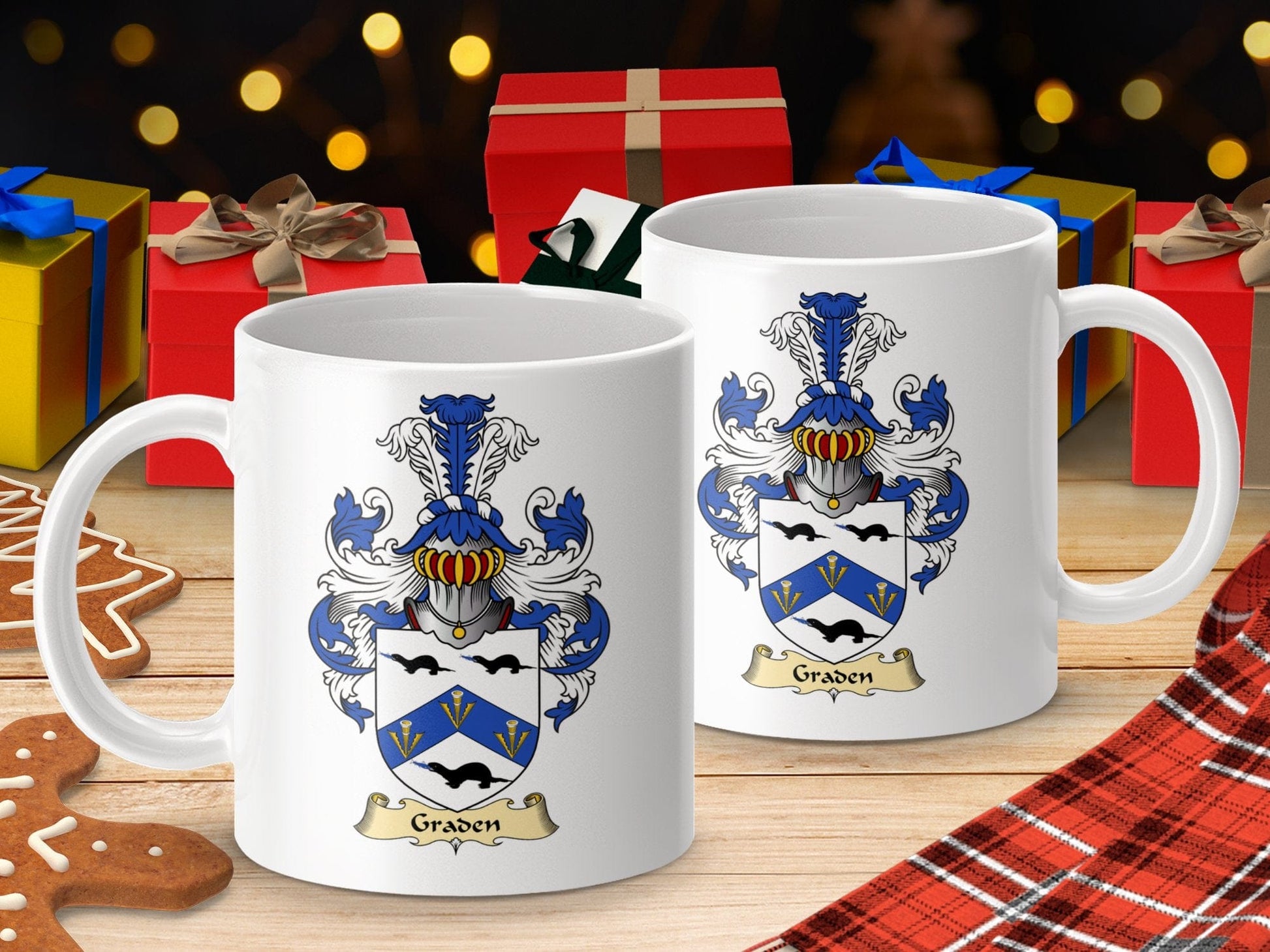 Physical Item 11oz / White Graden Clan Coat Of Arms Scottish Mug