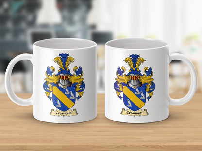 Physical Item 11oz / White Gramond Clan Coat Of Arms Scottish Mug