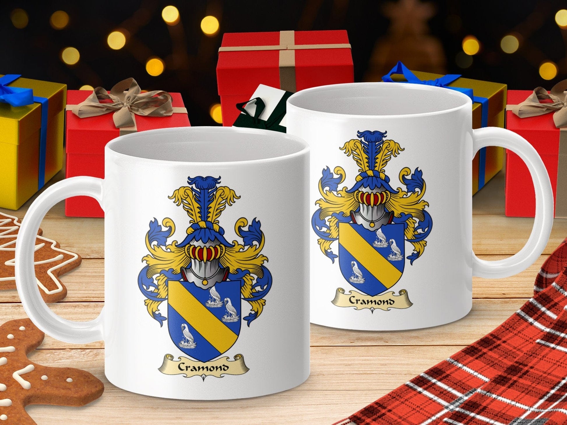 Physical Item 11oz / White Gramond Clan Coat Of Arms Scottish Mug