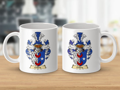 Physical Item 11oz / White Griery Clan Coat Of Arms Scottish Mug