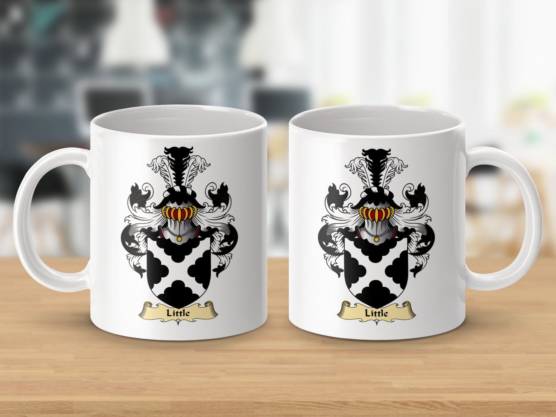 Physical Item 11oz / White Little Clan Coat Of Arms Scottish Mug