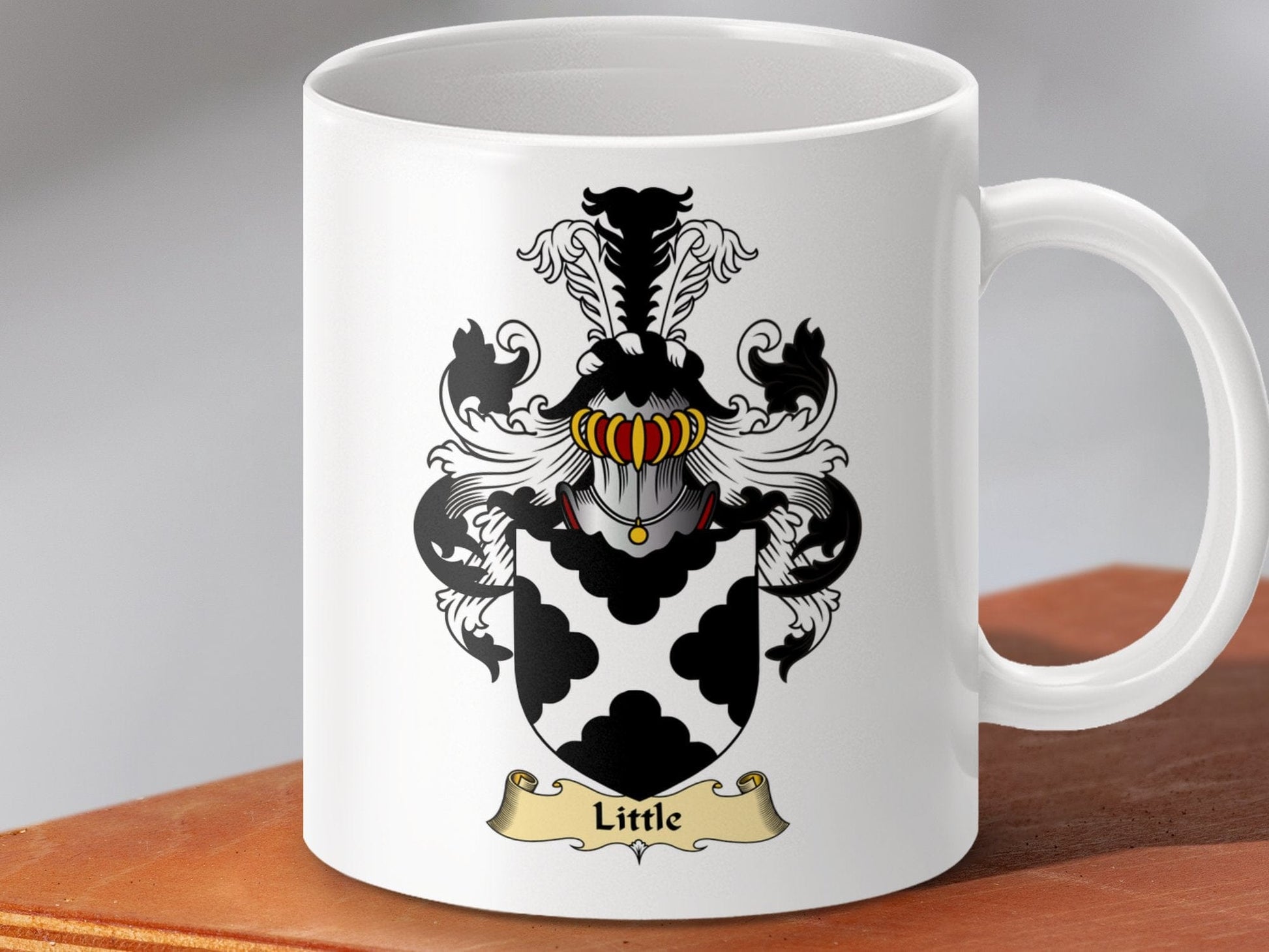 Physical Item 11oz / White Little Clan Coat Of Arms Scottish Mug