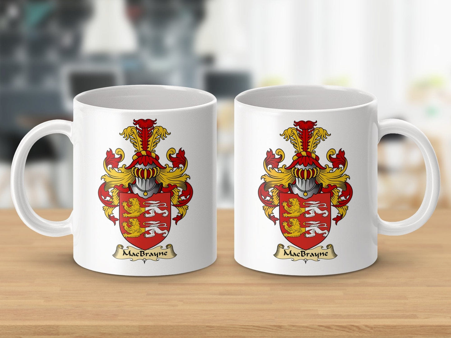 Physical Item 11oz / White MacBrayne Clan Coat Of Arms Scottish Mug