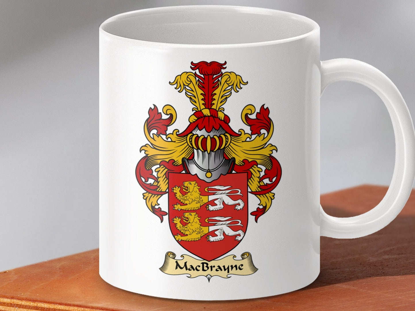 Physical Item 11oz / White MacBrayne Clan Coat Of Arms Scottish Mug