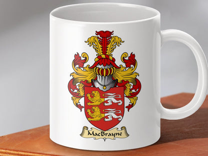 Physical Item 11oz / White MacBrayne Clan Coat Of Arms Scottish Mug