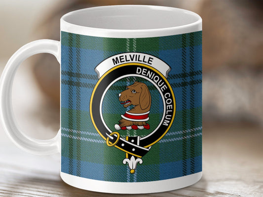 Physical Item 11oz / White Melville Clan Scottish Tartan Mug