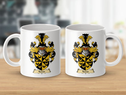 Physical Item 11oz / White Tawse Clan Coat Of Arms Scottish Family Crest Mug