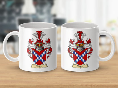 Physical Item 11oz / White Tayre Clan Coat Of Arms Scottish Mug