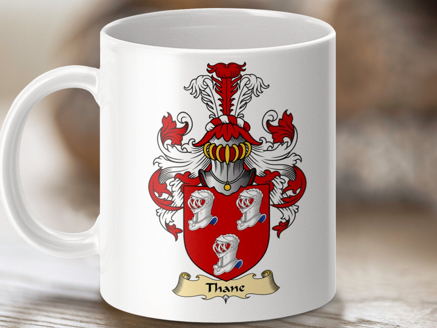 Physical Item 11oz / White Thane Clan Coat Of Arms Scottish Mug