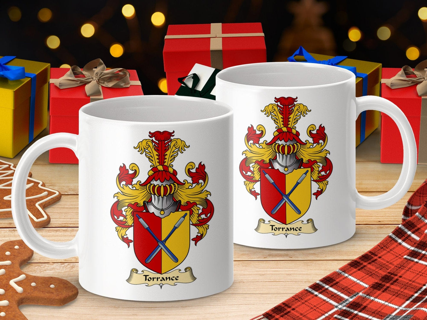 Physical Item 11oz / White Torrance Clan Coat Of Arms Scottish Mug