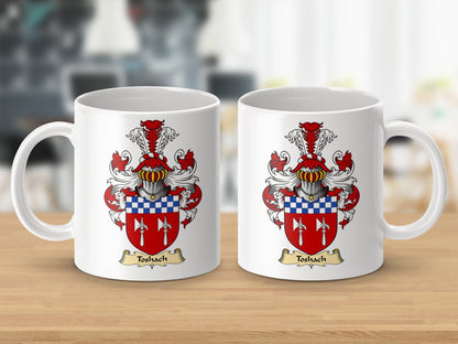 Physical Item 11oz / White Toshach Clan Coat Of Arms Scottish Mug