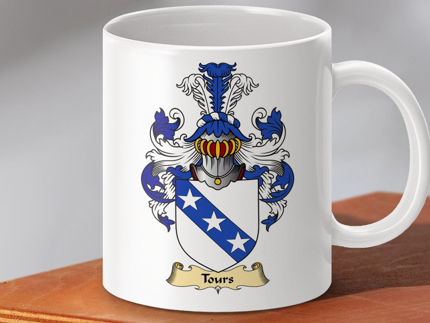 Physical Item 11oz / White Tours Clan Coat Of Arms Scottish Mug