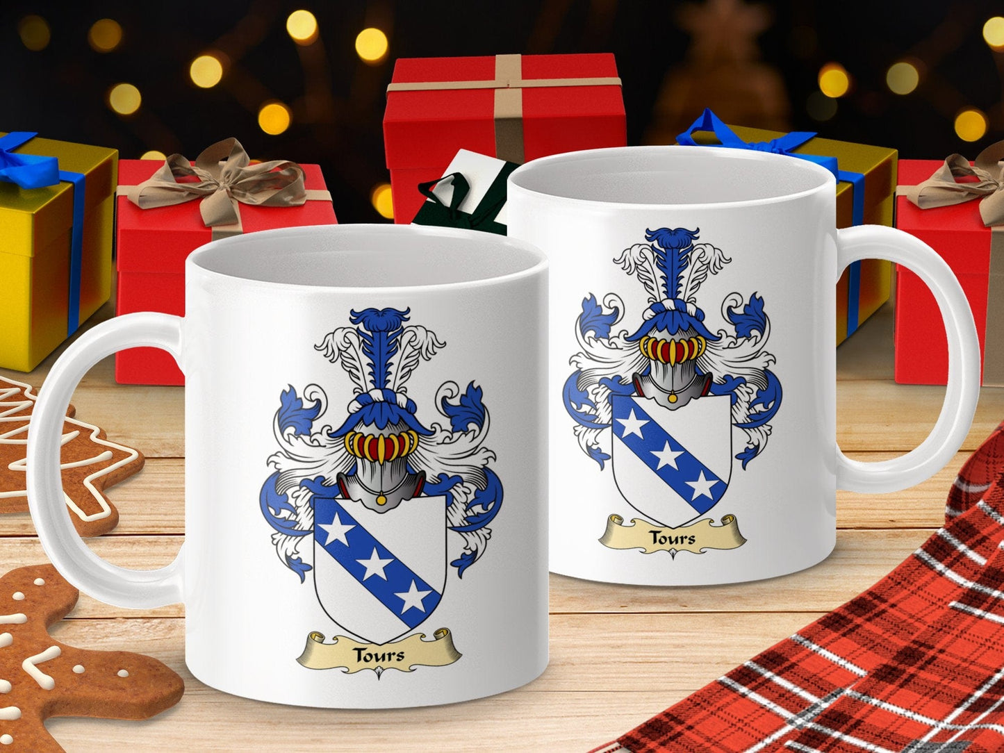 Physical Item 11oz / White Tours Clan Coat Of Arms Scottish Mug