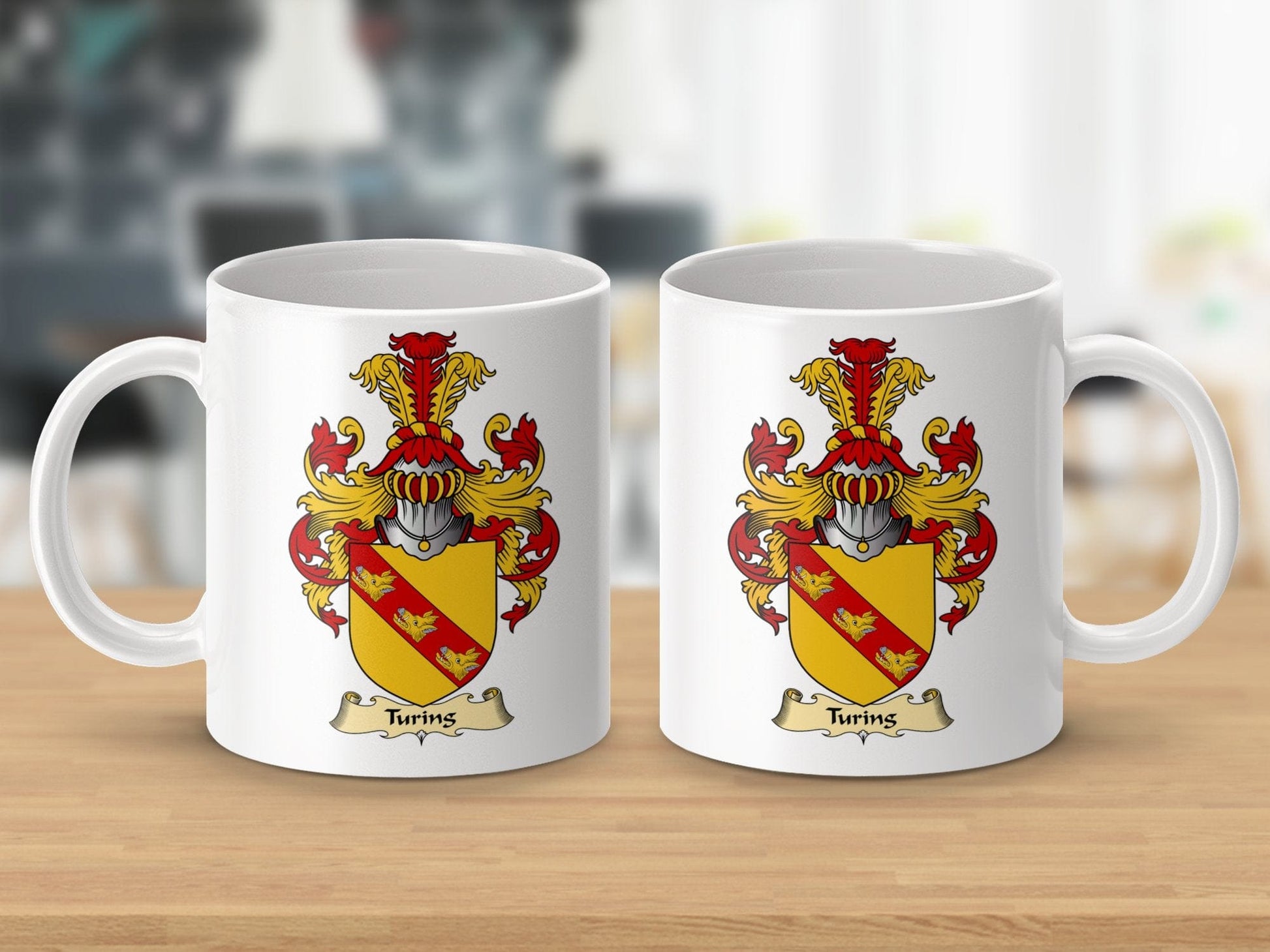 Physical Item 11oz / White Turnis Clan Coat Of Arms Scottish Mug