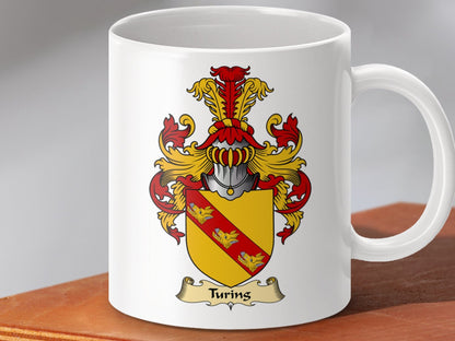 Physical Item 11oz / White Turnis Clan Coat Of Arms Scottish Mug