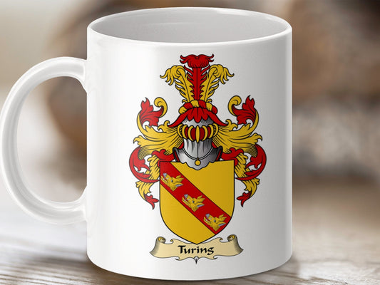 Physical Item 11oz / White Turnis Clan Coat Of Arms Scottish Mug