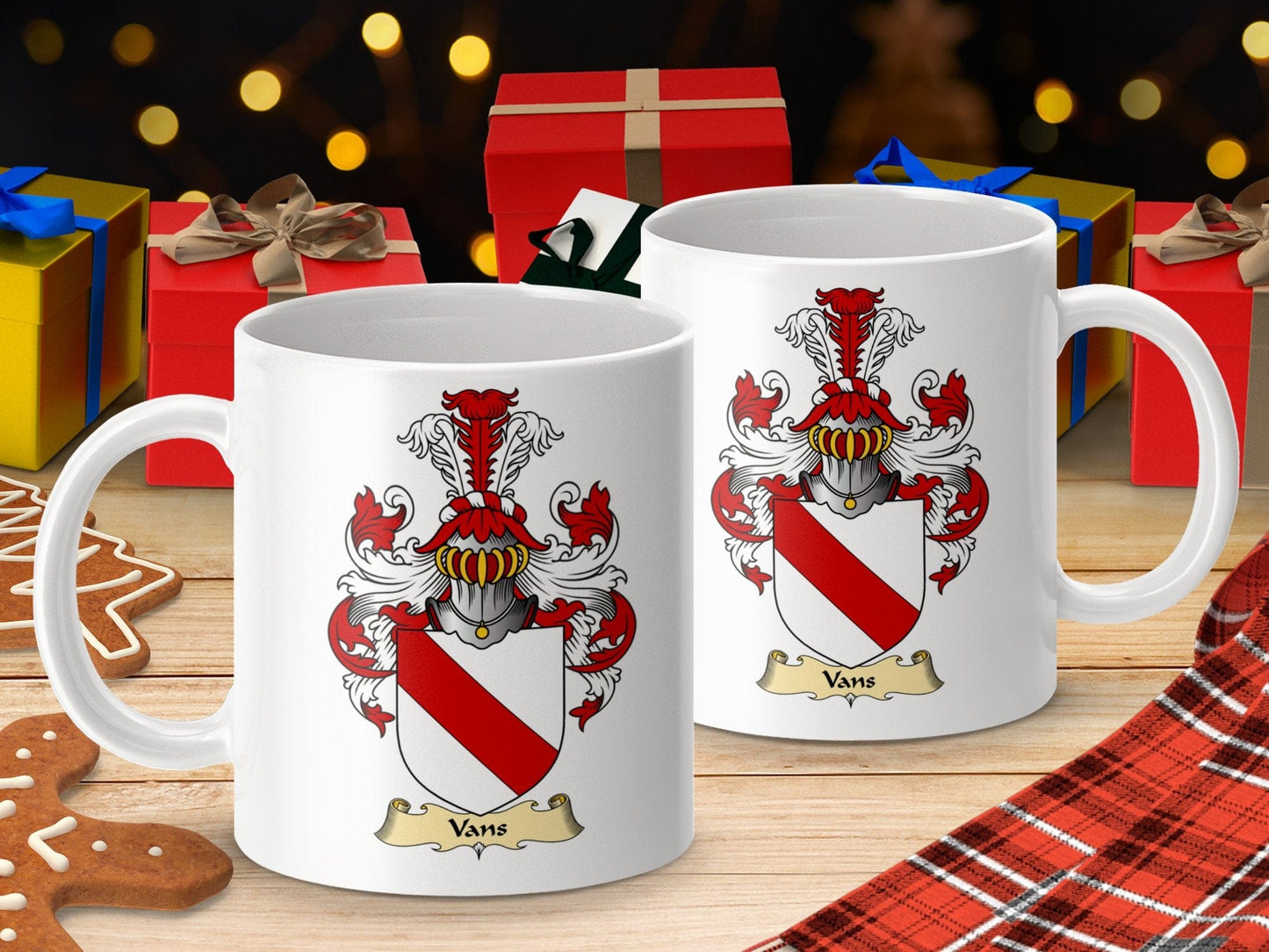 Physical Item 11oz / White Vans Clan Coat Of Arms Scottish Clan Mug