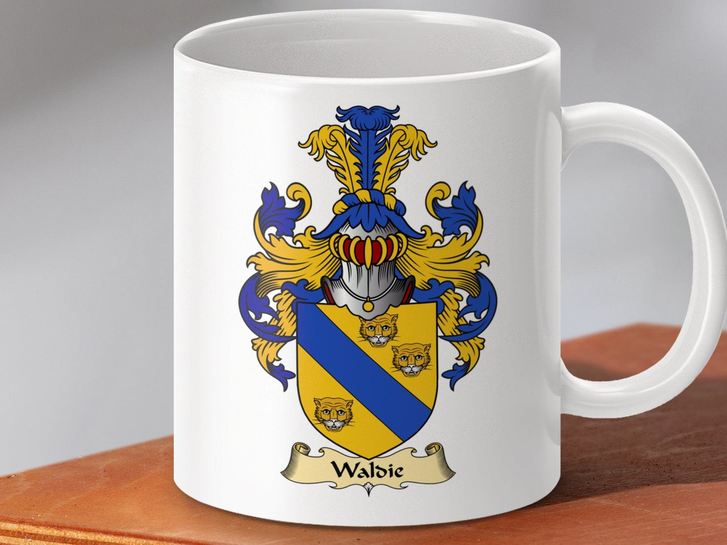 Physical Item 11oz / White Wabic Clan Coat Of Arms Scottish Mug