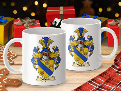 Physical Item 11oz / White Wabic Clan Coat Of Arms Scottish Mug