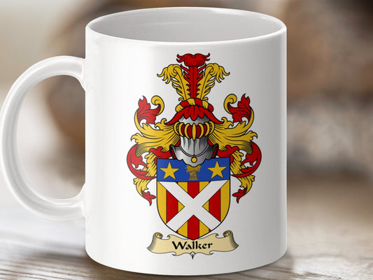 Physical Item 11oz / White Walker Clan Coat Of Arms Scottish Mug