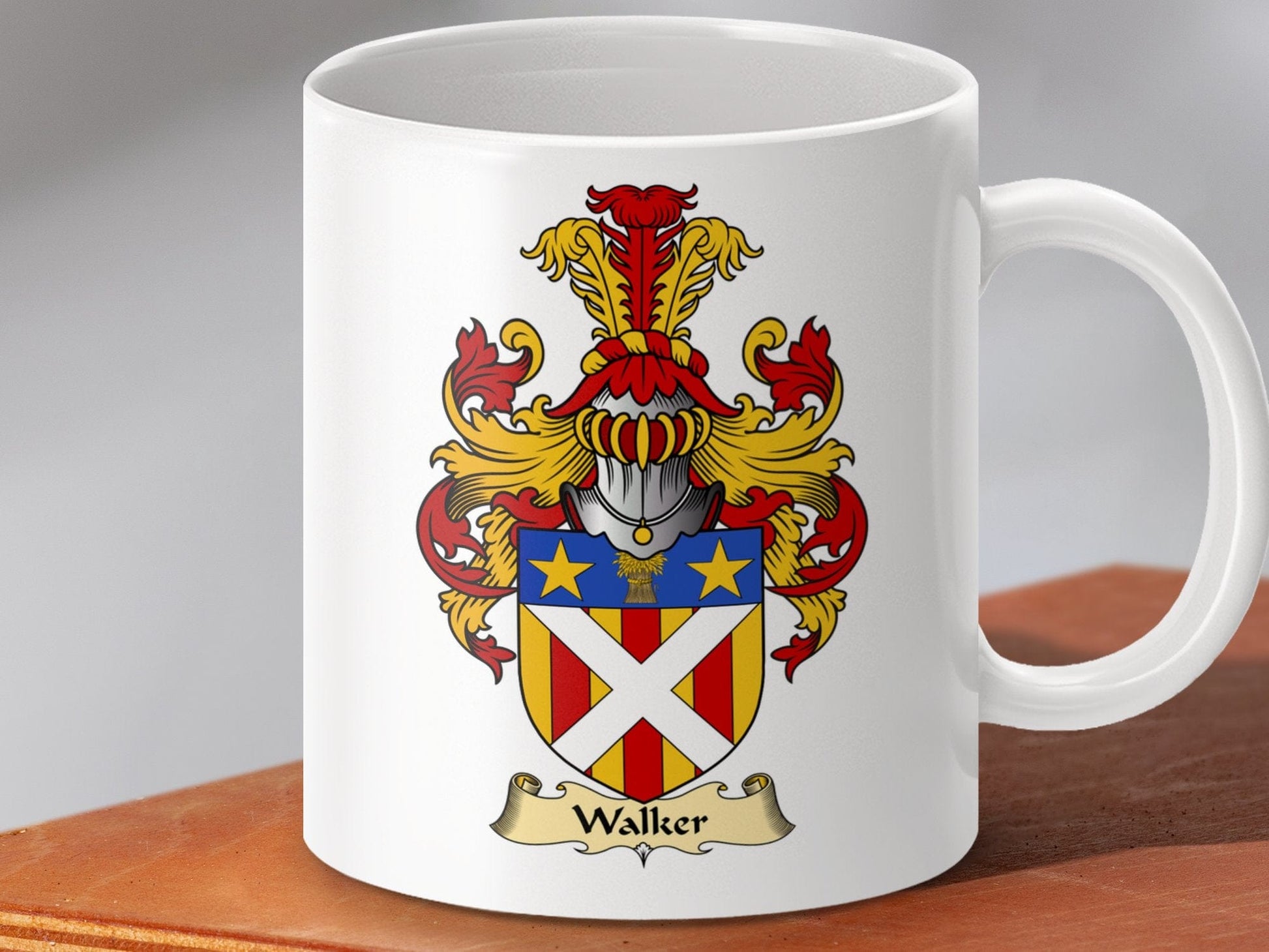 Physical Item 11oz / White Walker Clan Coat Of Arms Scottish Mug