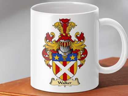 Physical Item 11oz / White Walker Clan Coat Of Arms Scottish Mug