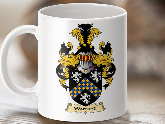 Physical Item 11oz / White Warrant Clan Coat Of Arms Scottish Clan Heritage Mug