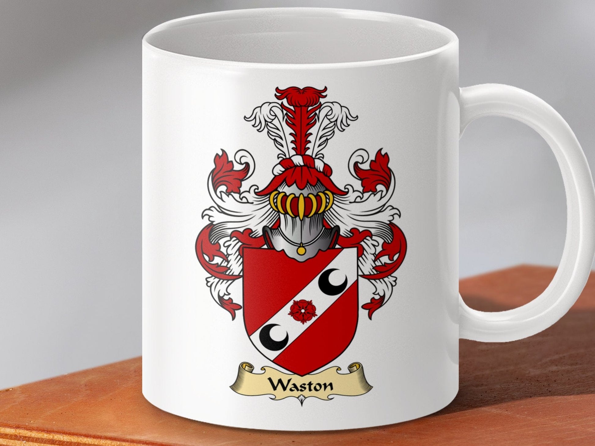 Physical Item 11oz / White Watson Clan Coat Of Arms Scottish Mug