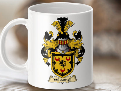 Physical Item 11oz / White Whannell Clan Coat Of Arms Scottish Mug