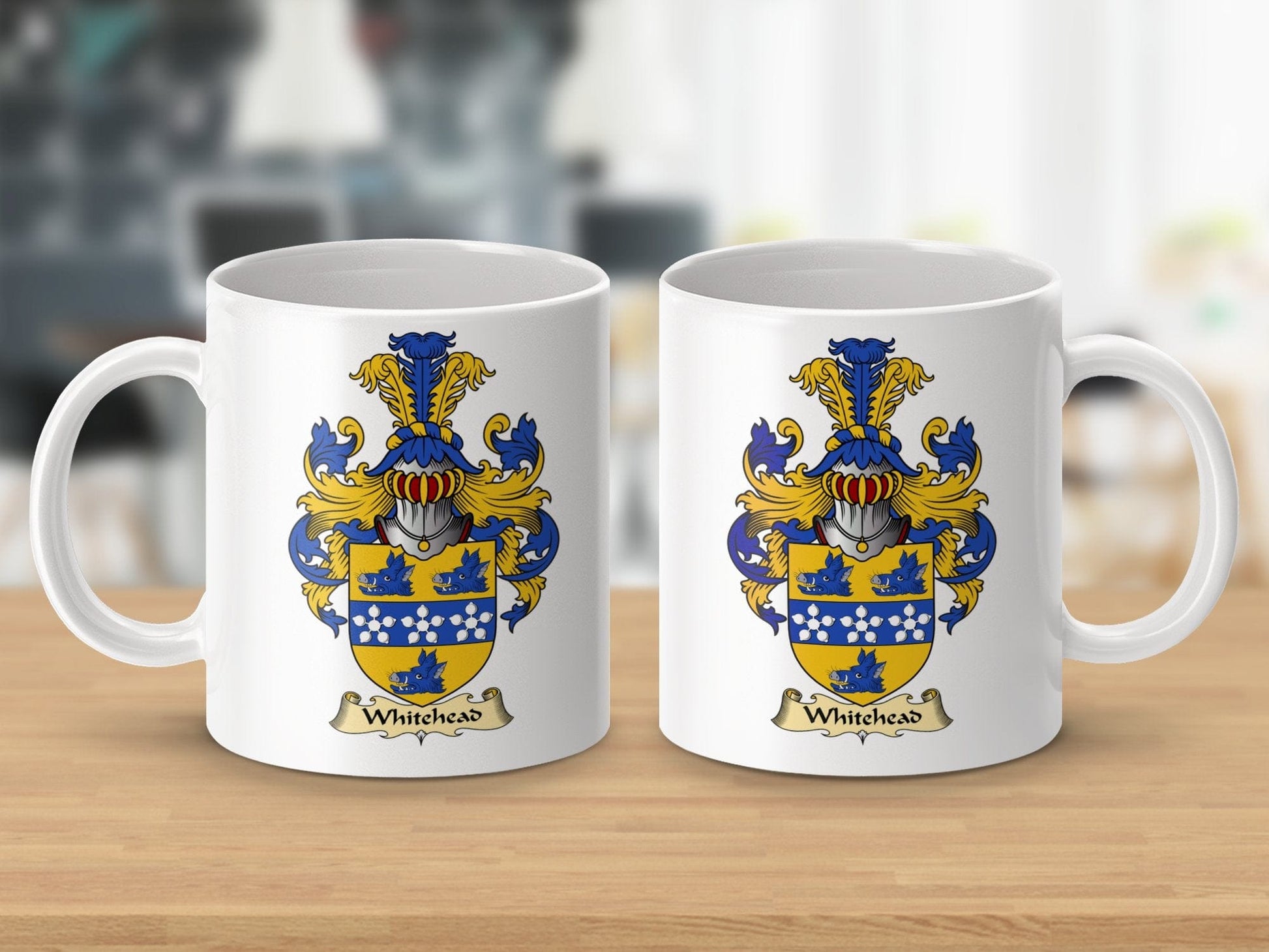 Physical Item 11oz / White Whitehead Clan Coat Of Arms Scottish Heritage Mug