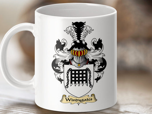 Physical Item 11oz / White Windsays Clan Coat Of Arms Scottish Clan Mug