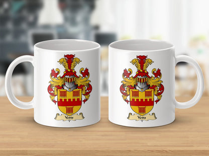 Physical Item 11oz / White Yetts Clan Coat Of Arms Scottish Mug