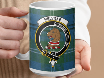 Physical Item 15oz / White Melville Clan Scottish Tartan Mug